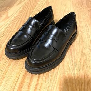 Calvin Klein Womens Black Loafer